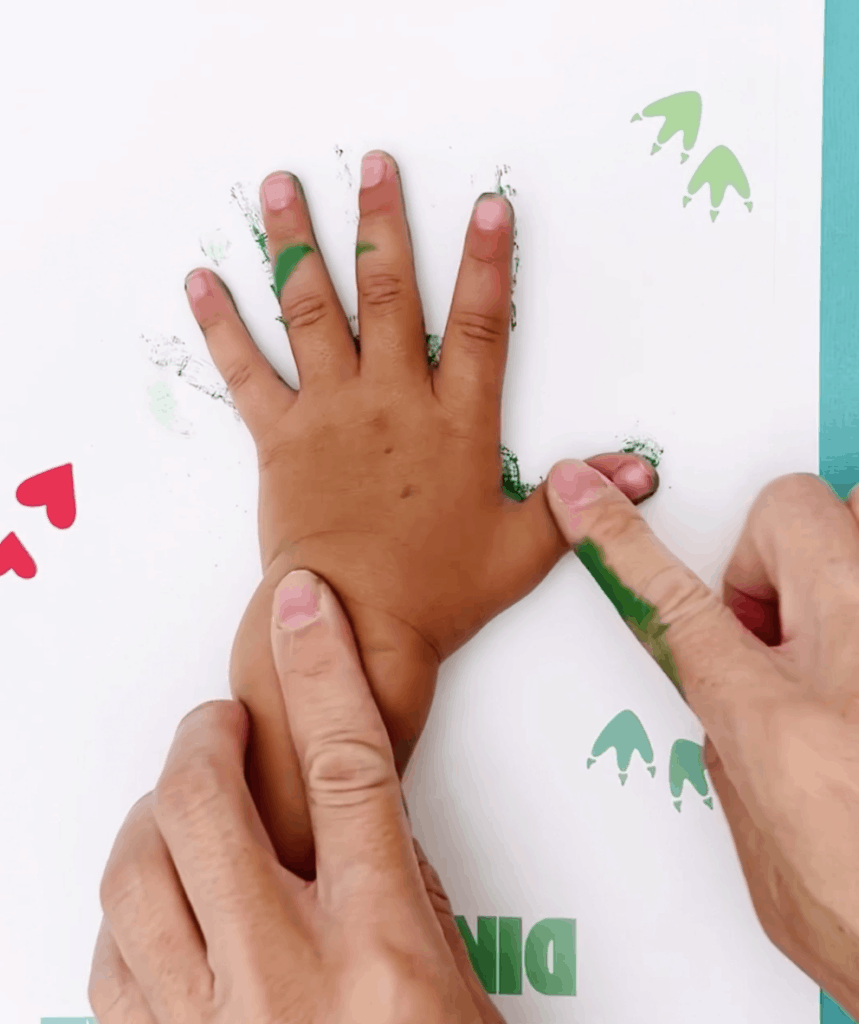 FATHER'S DAY DINOSAUR HANDPRINT ART