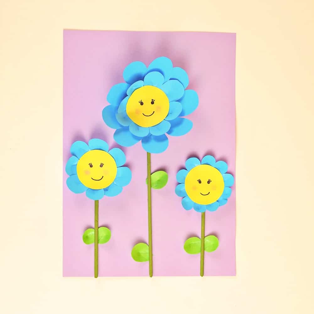 EASY PAPER FLOWER CRAFT FOR KIDS