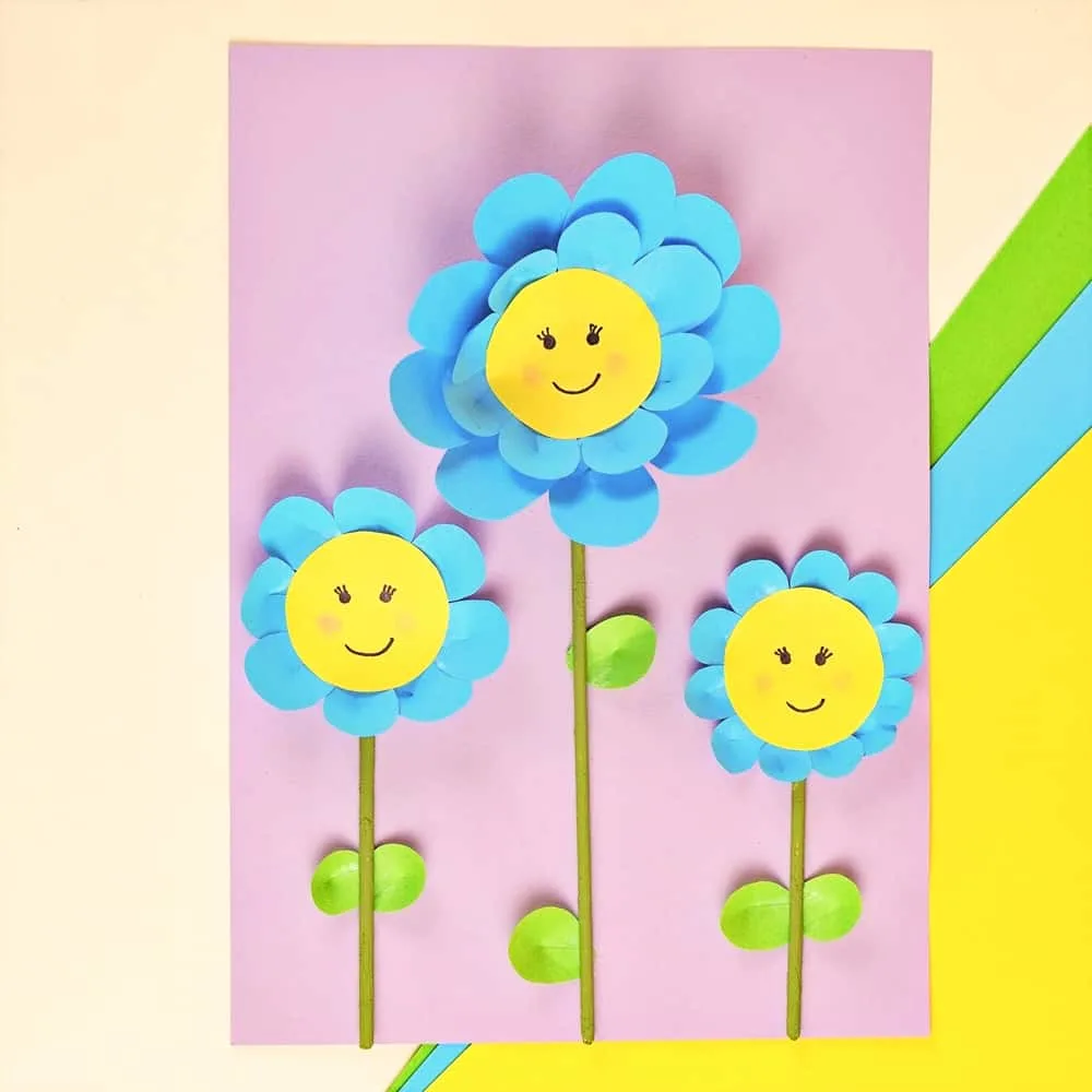 EASY PAPER FLOWER CRAFT FOR KIDS