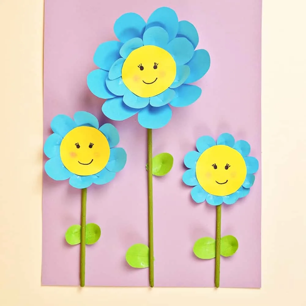 Easy Origami Flower Craft For Kids