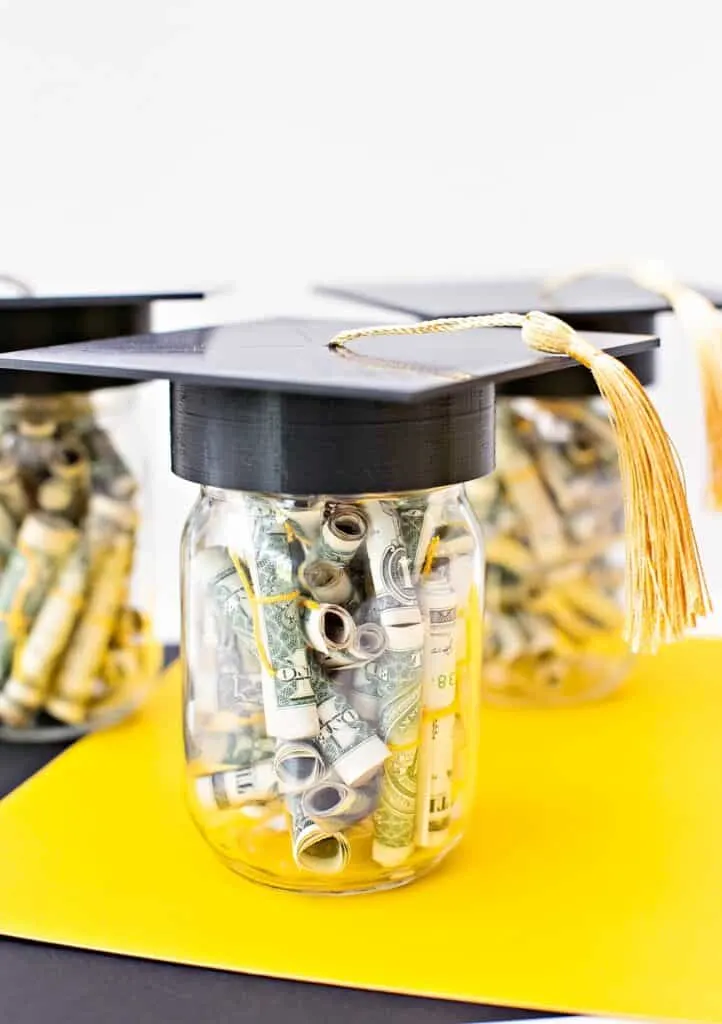 GRADUATION MONEY GIFT JAR IDEA