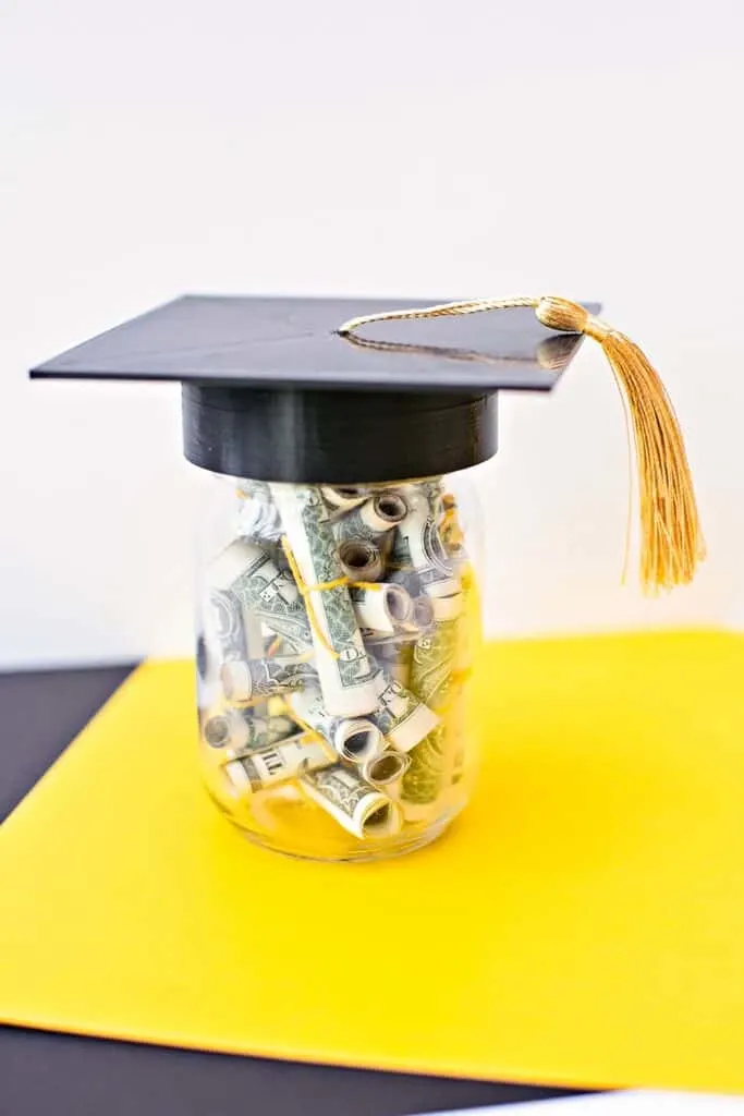 GRADUATION MONEY GIFT JAR IDEA