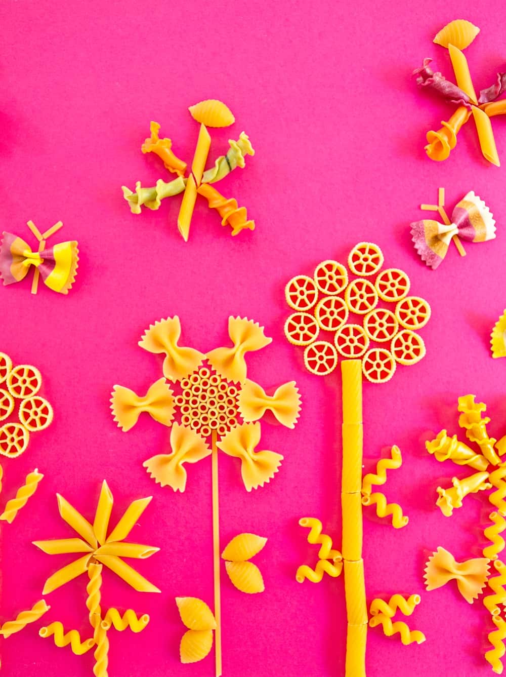 pasta flower craft 