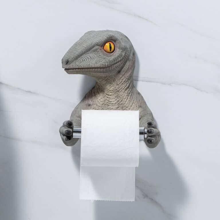 This Dinosaur Toilet Paper Hanger Makes Potty Training Way More Fun