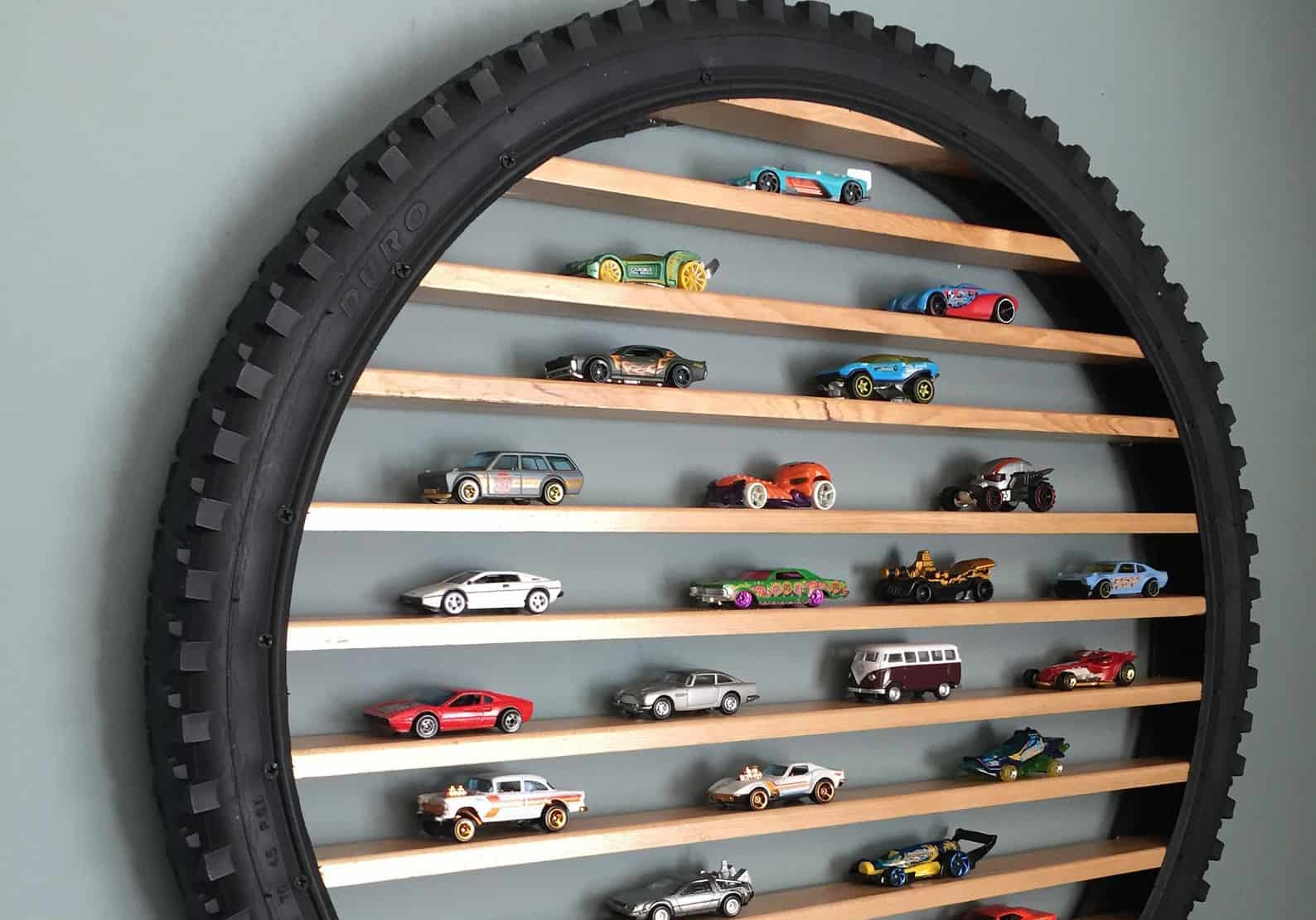 This Hot Wheels Tire Storage Display Is