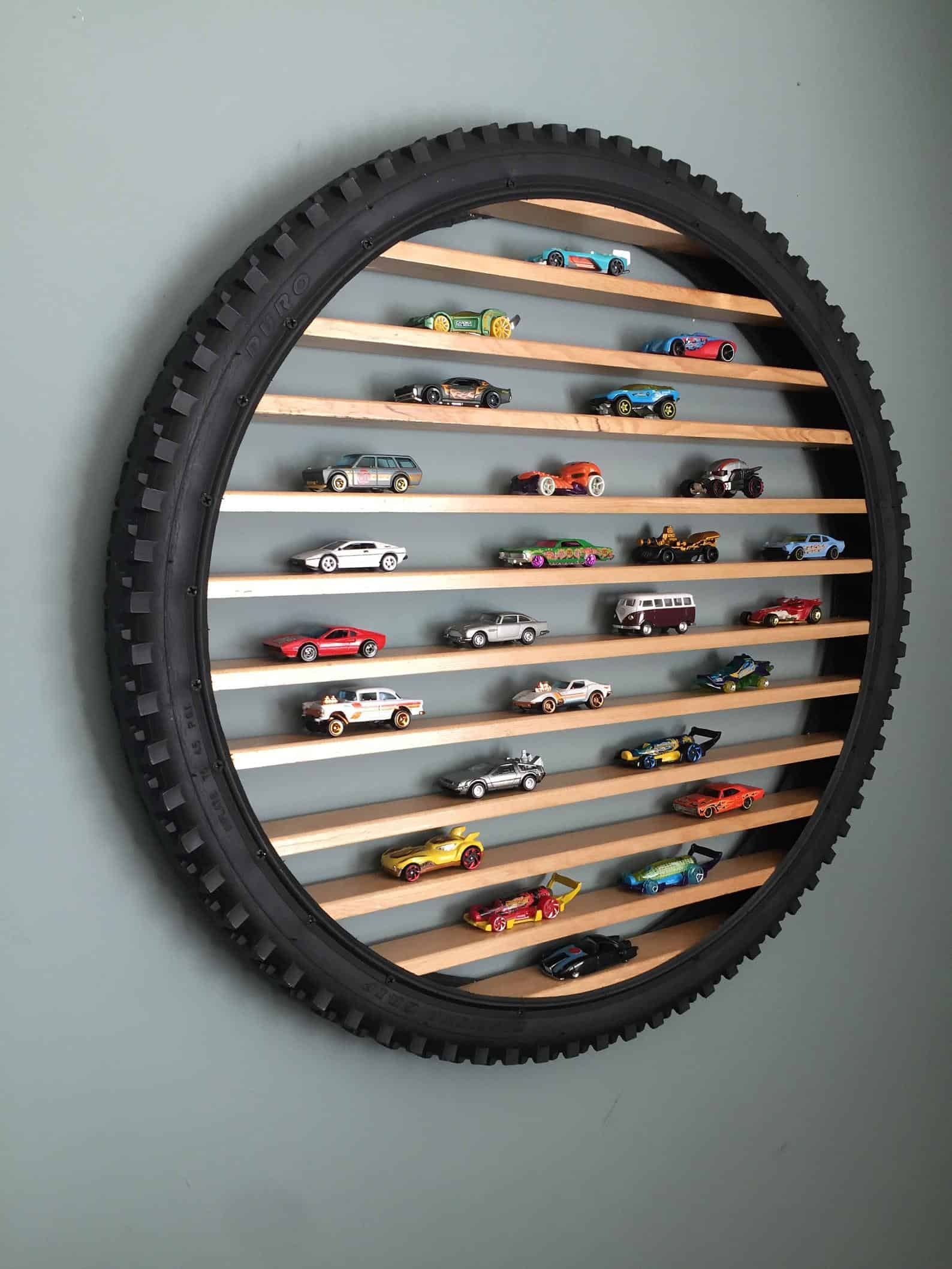 Hot Wheels Toy Car Tire Display