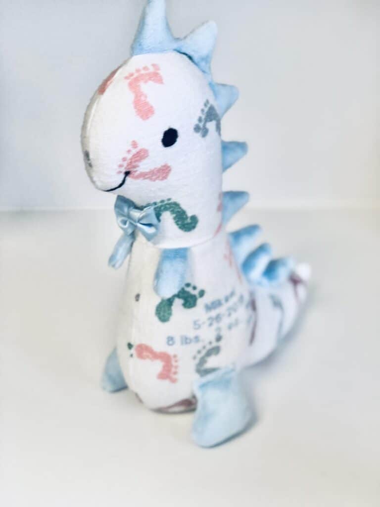 plushie keepsake from baby blanket