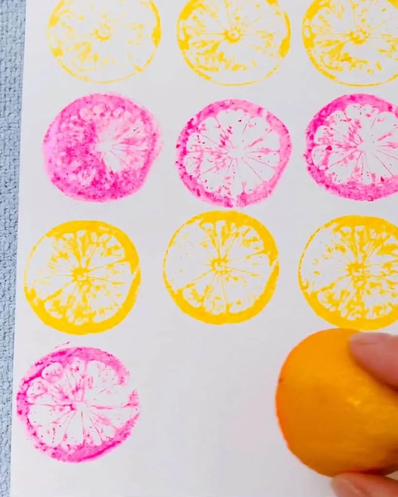 lemon fruit stamping