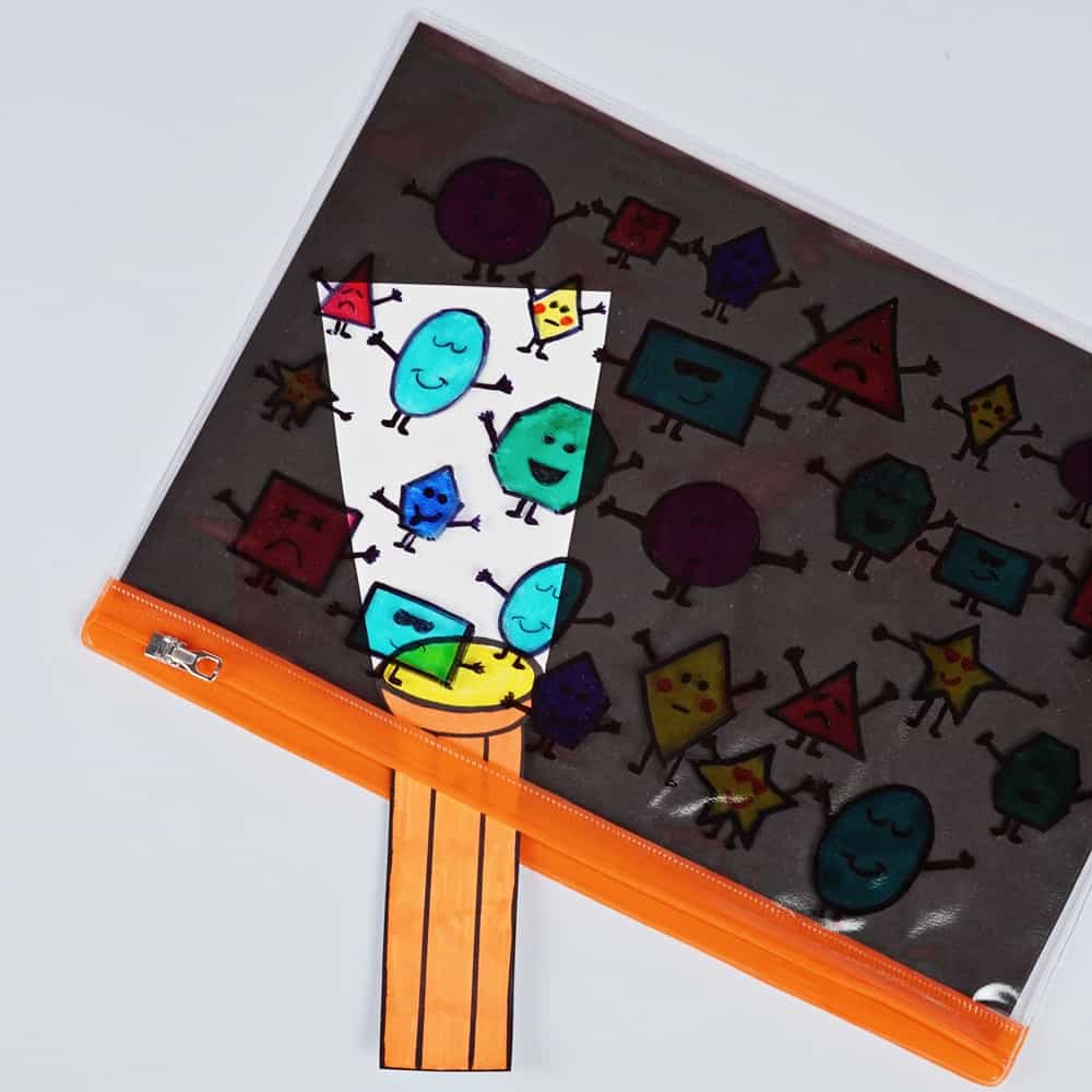 shape learning flashlight craft