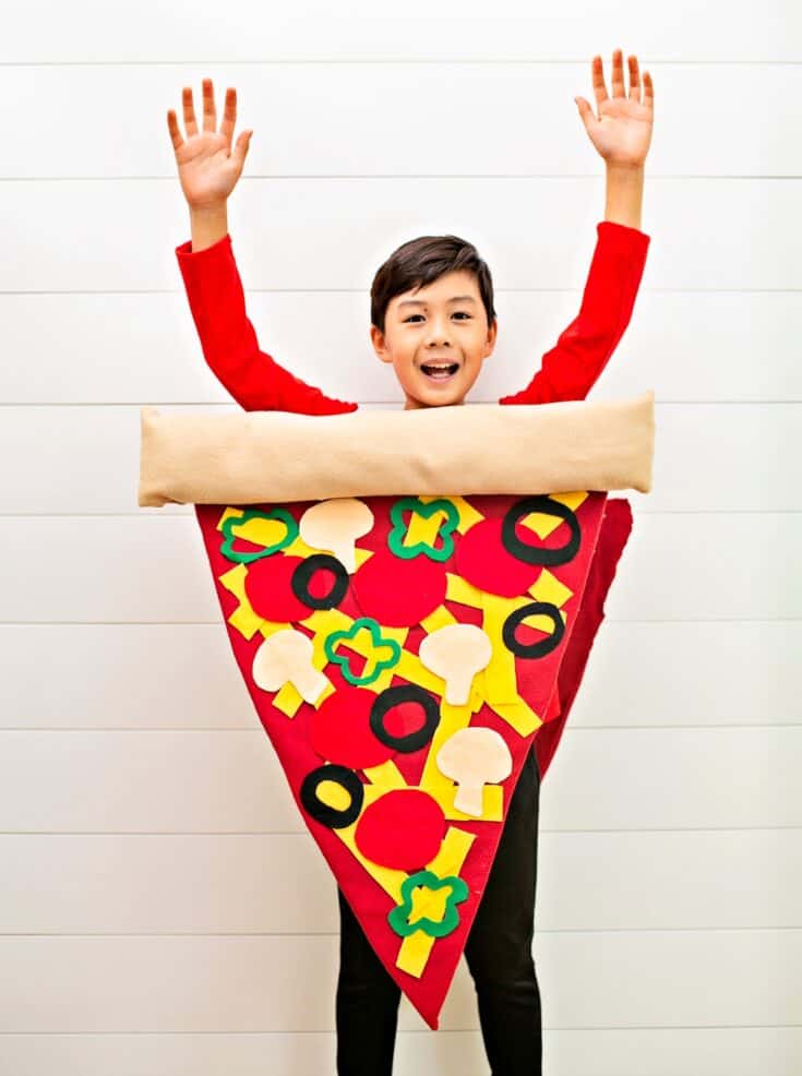 DIY Pizza Costume Halloween Pizza Costume Idea