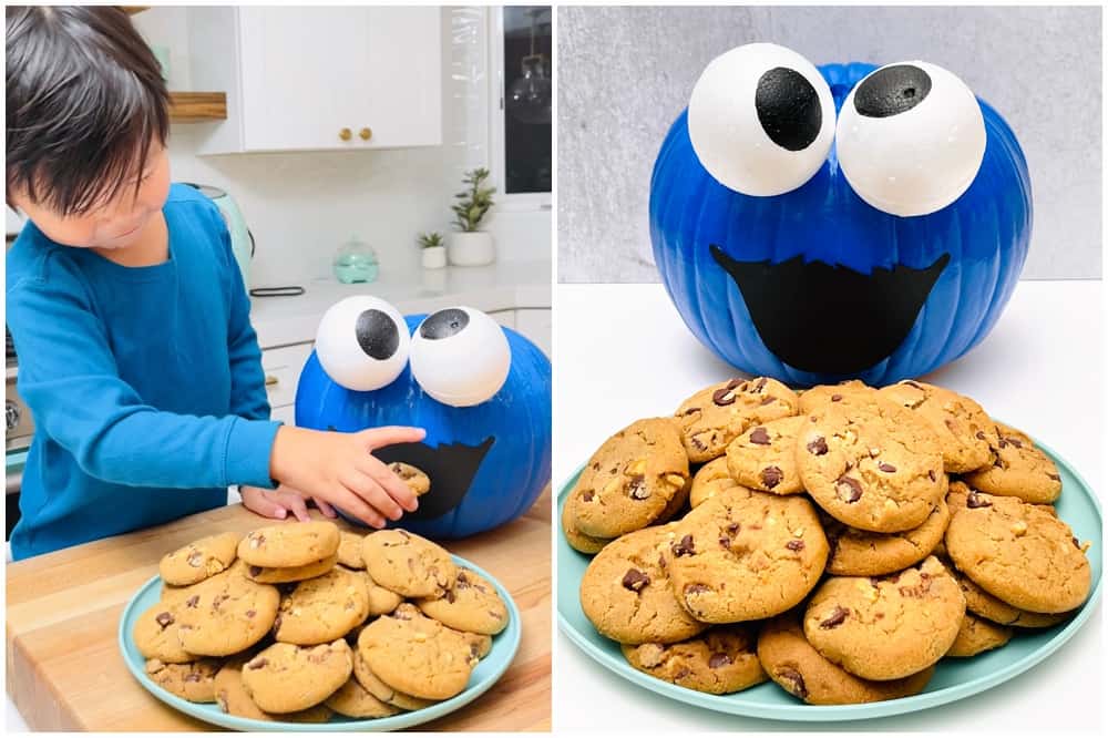 Cookie Monster Pumpkin