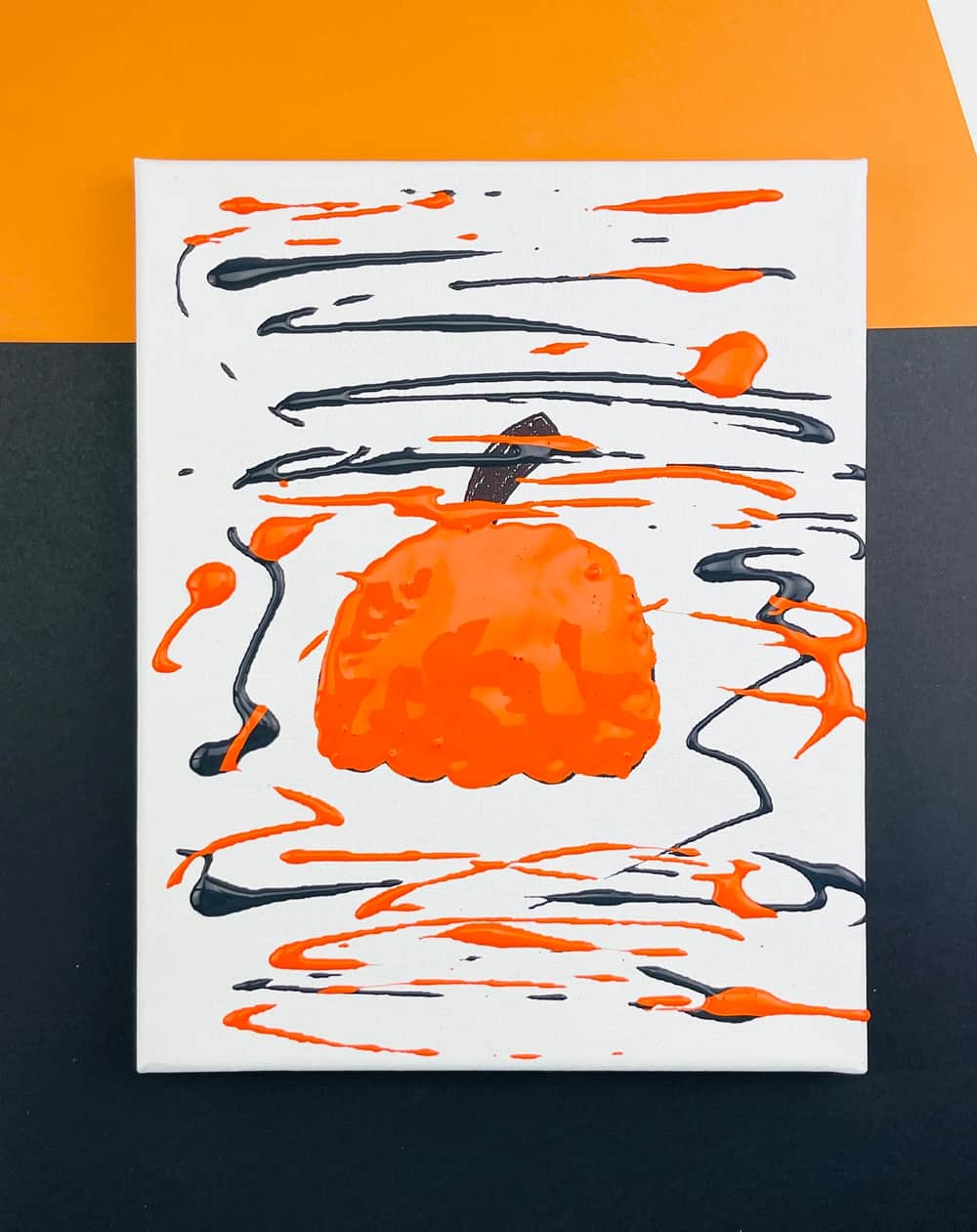 HALLOWEEN SQUEEGEE PAINT ART