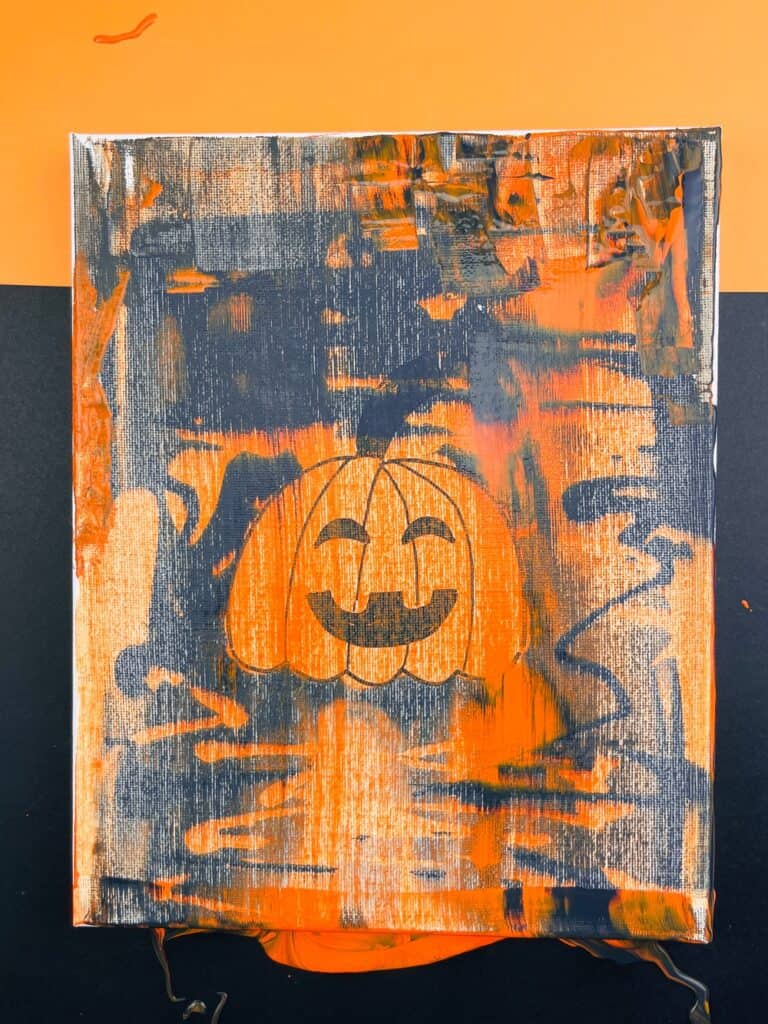 HALLOWEEN SQUEEGEE PAINT ART