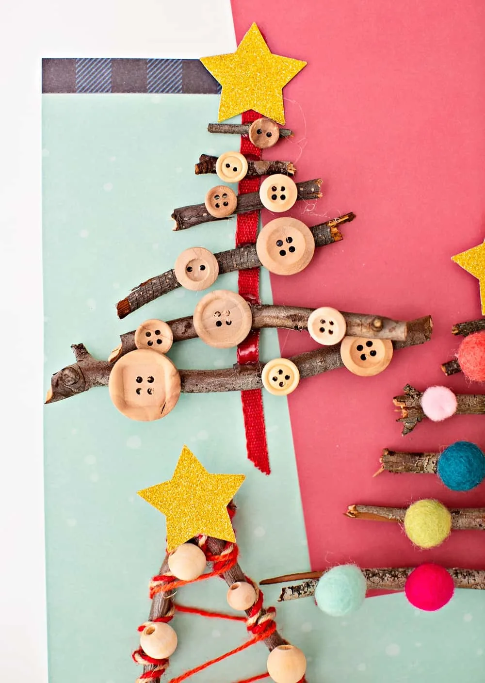 DIY Button Christmas Tree