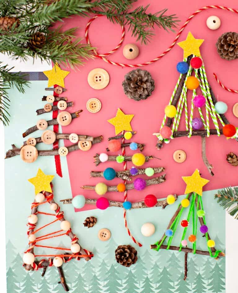 DIY Twig Christmas Tree