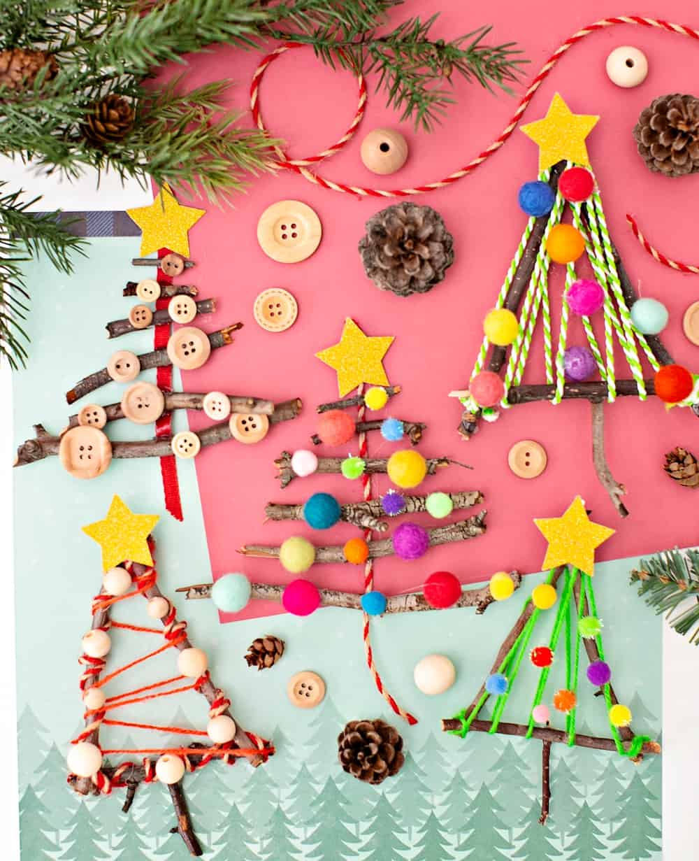 Nature Christmas Tree Craft 