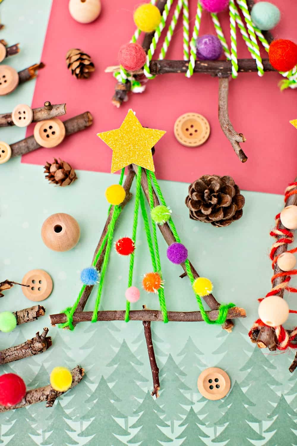 Nature Christmas Tree Craft 