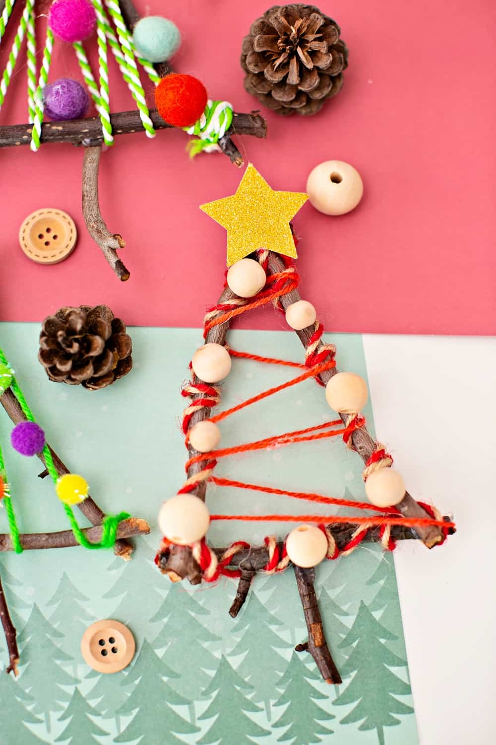 Nature Christmas Tree Craft 