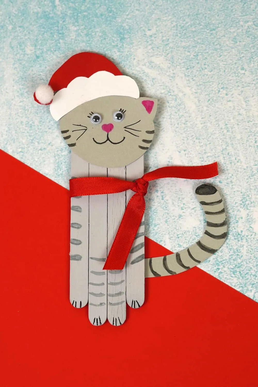 Cat Popsicle Stick Christmas Craft