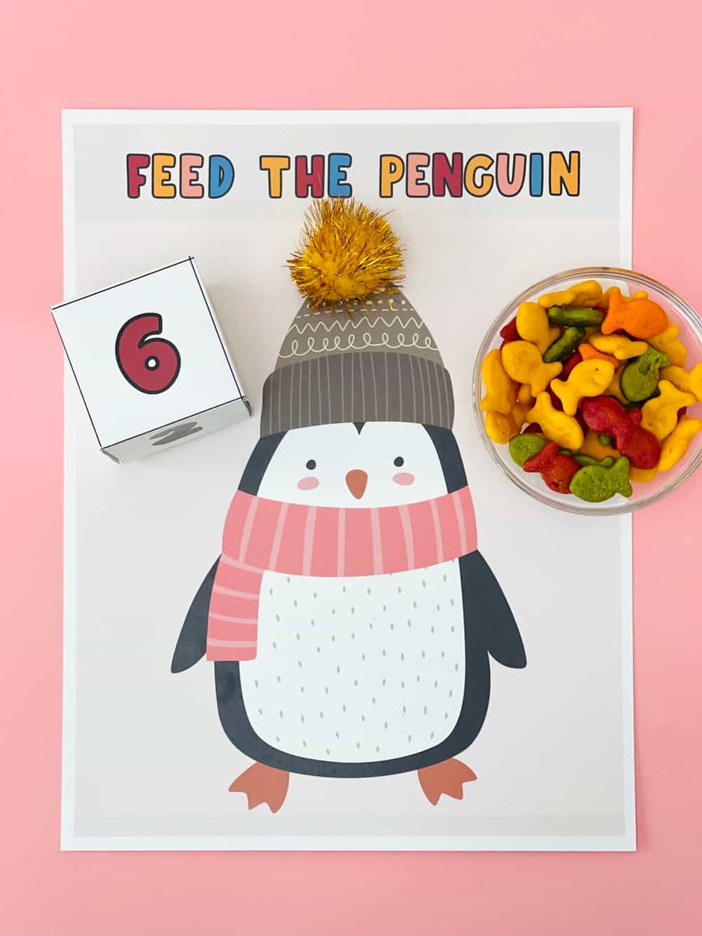 FEED THE PENGUIN WINTER ACTIVITY FOR KIDS