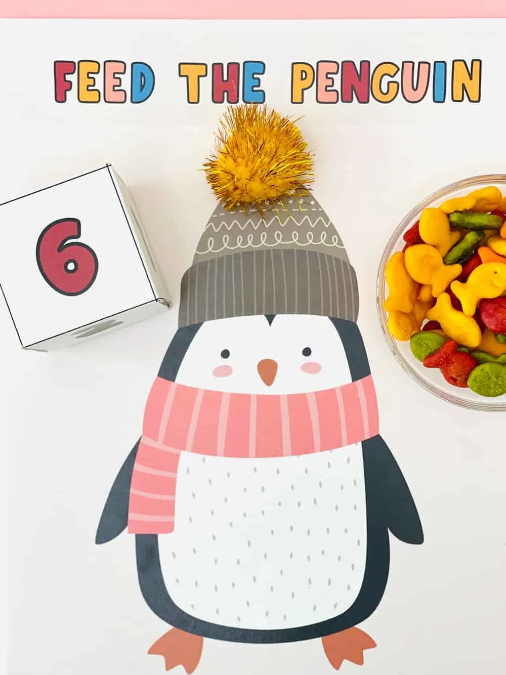 FEED THE PENGUIN WINTER ACTIVITY FOR KIDS