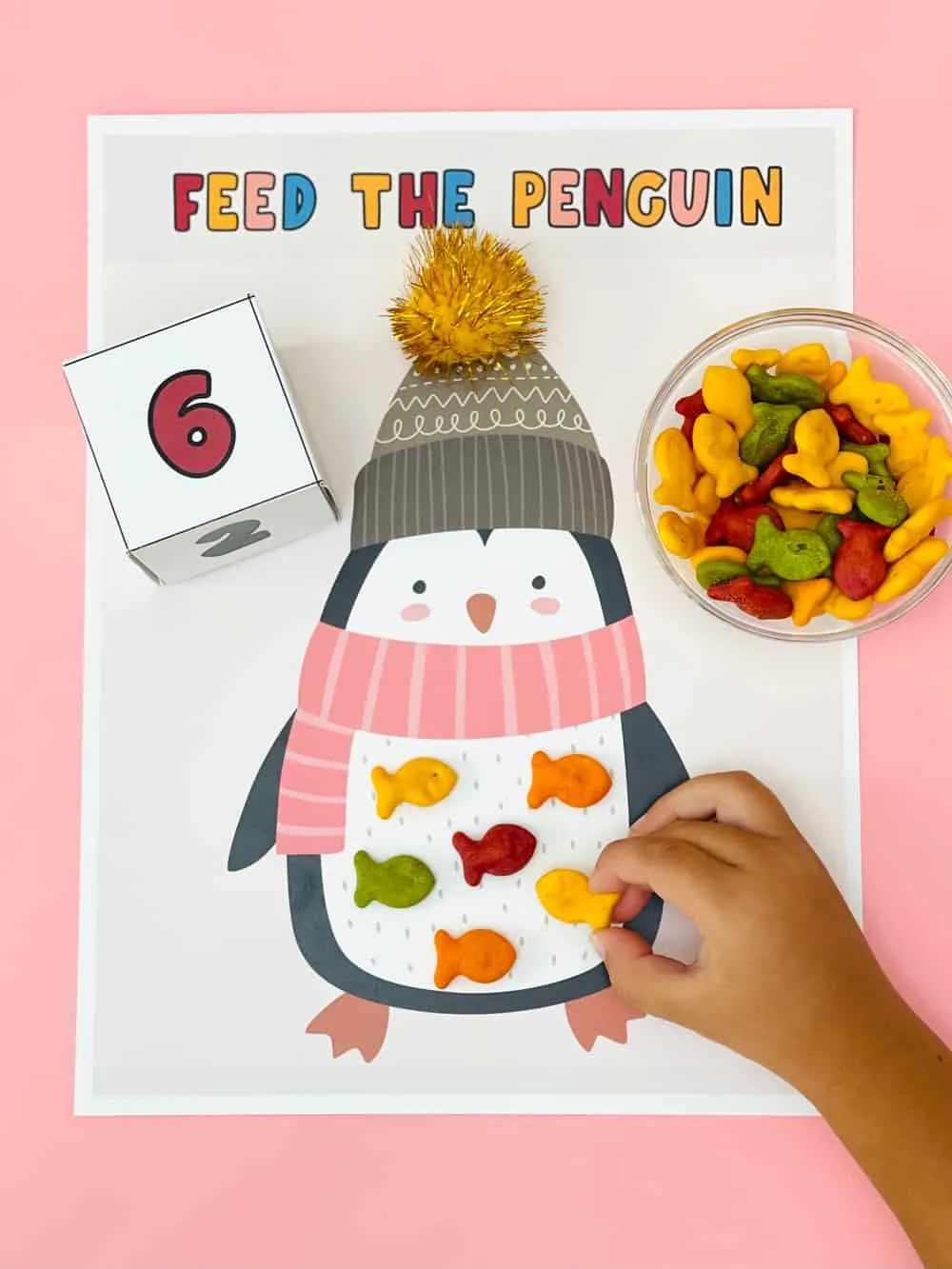 FEED THE PENGUIN WINTER ACTIVITY FOR KIDS