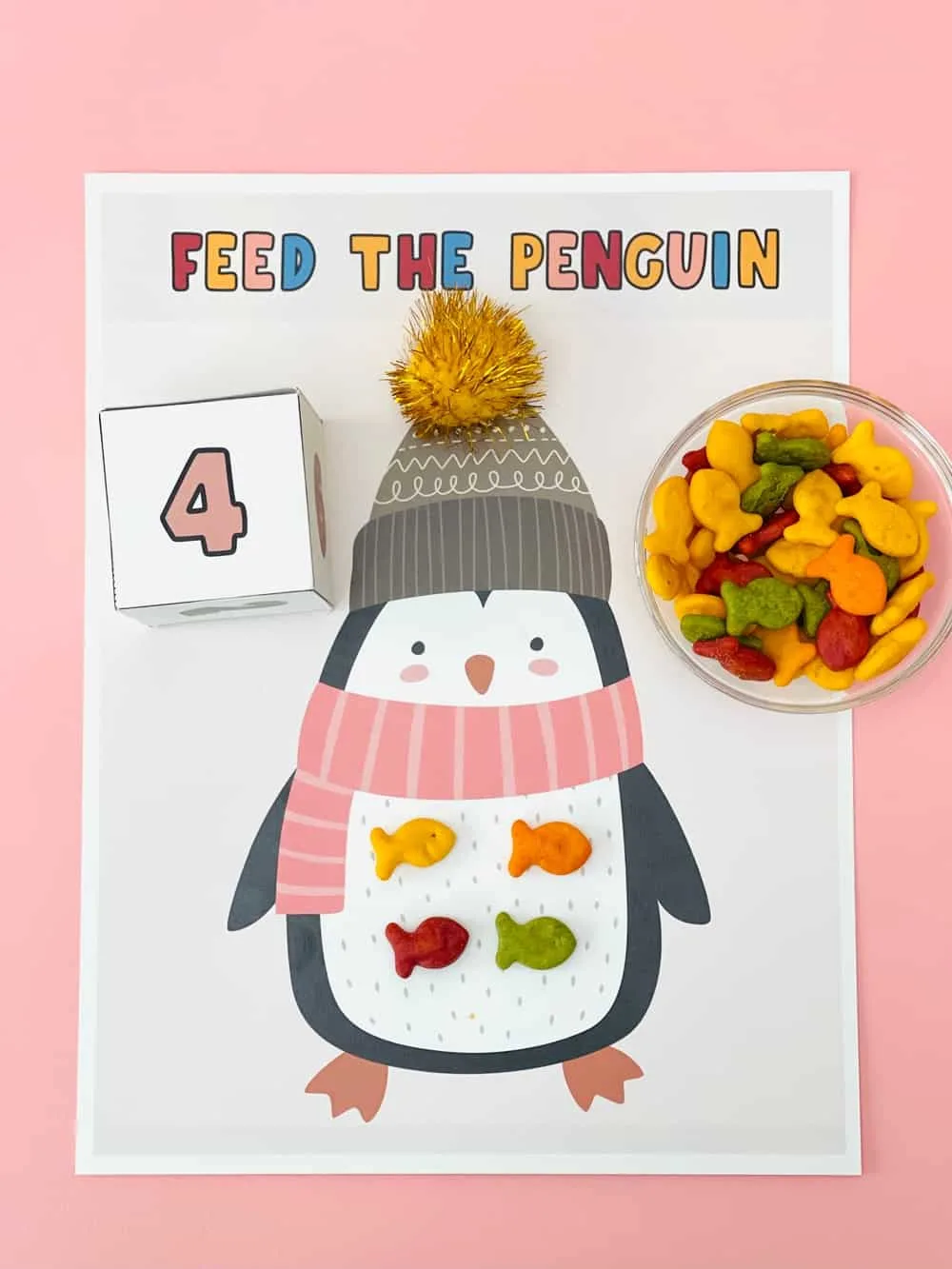 FEED THE PENGUIN WINTER ACTIVITY FOR KIDS