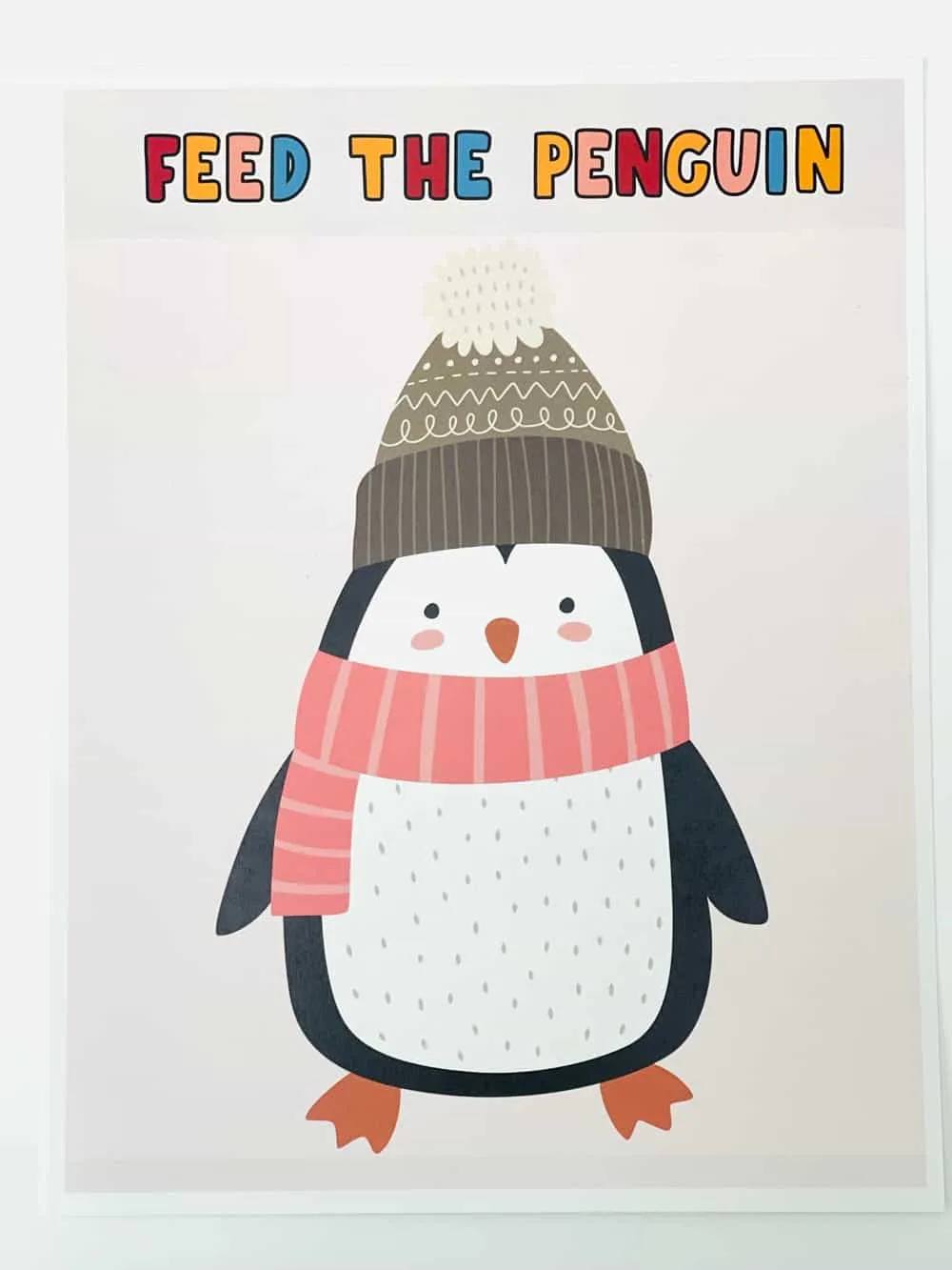 FEED THE PENGUIN WINTER ACTIVITY FOR KIDS
