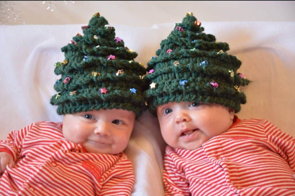 Crochet Christmas Tree Hat 