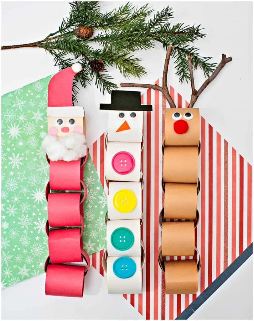 Christmas Paper Chain Garland Craft