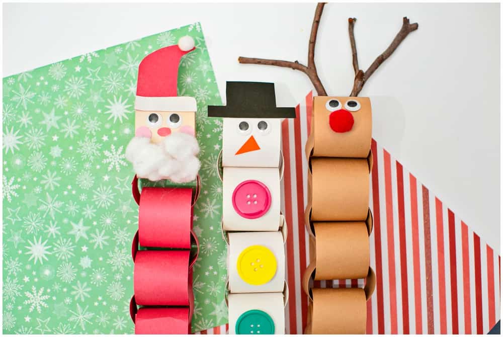 Christmas Paper Chain Garland Craft