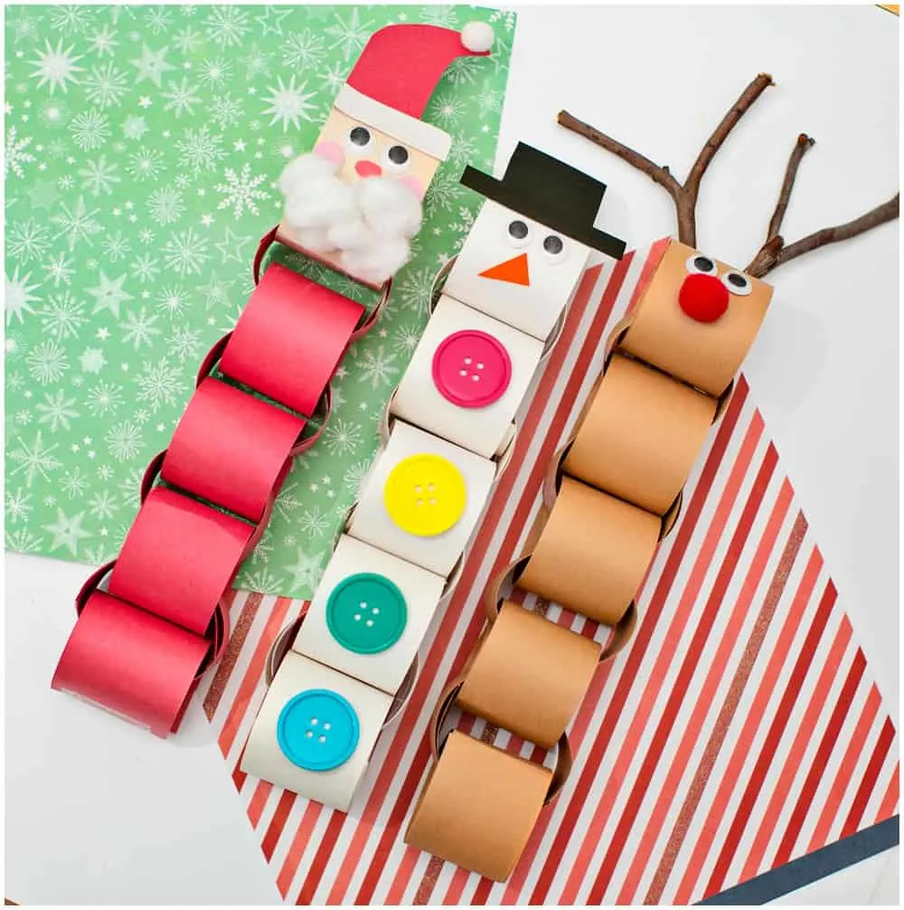 Christmas Paper Chain Garland Craft