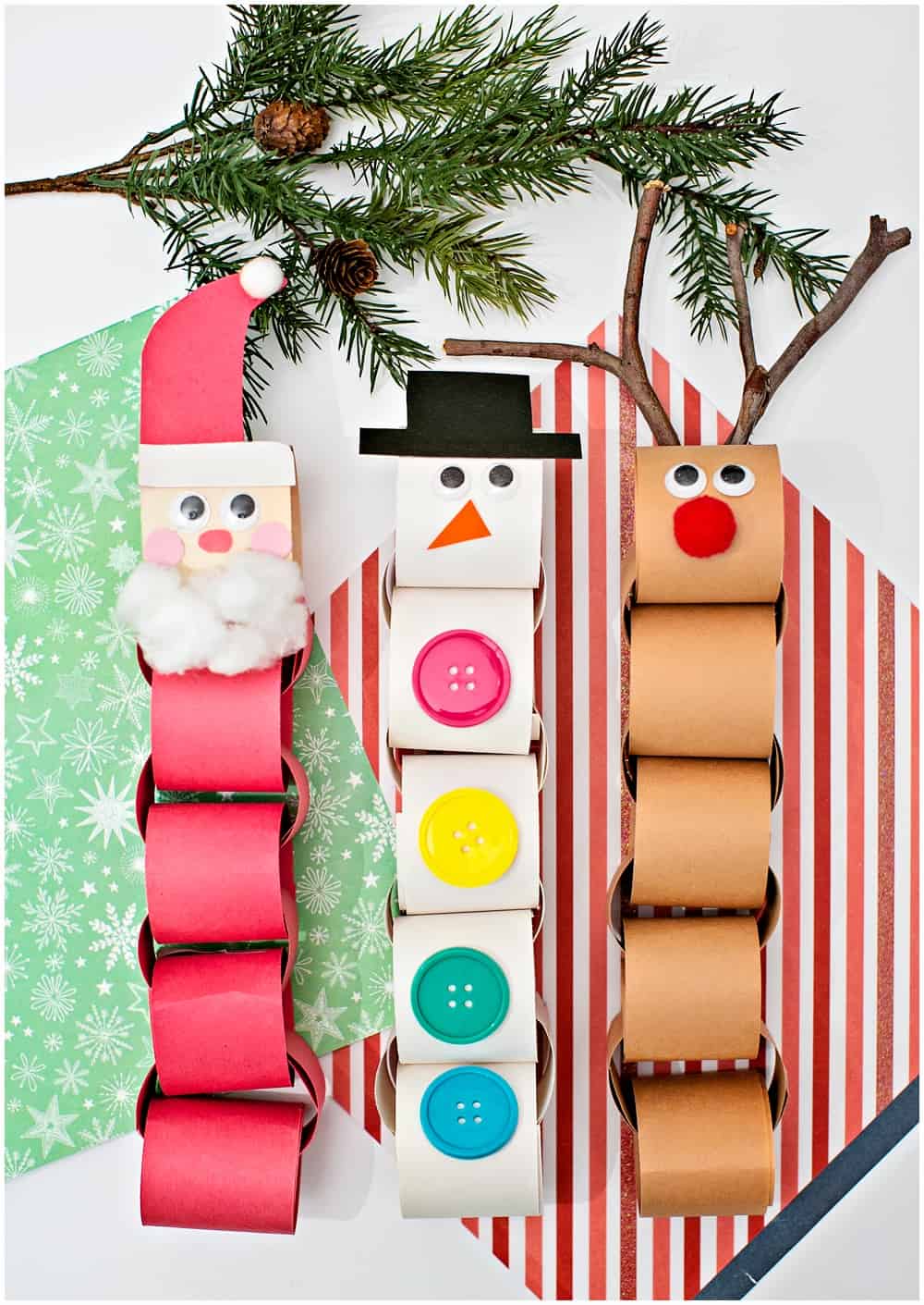 Christmas Paper Chain Garland Craft