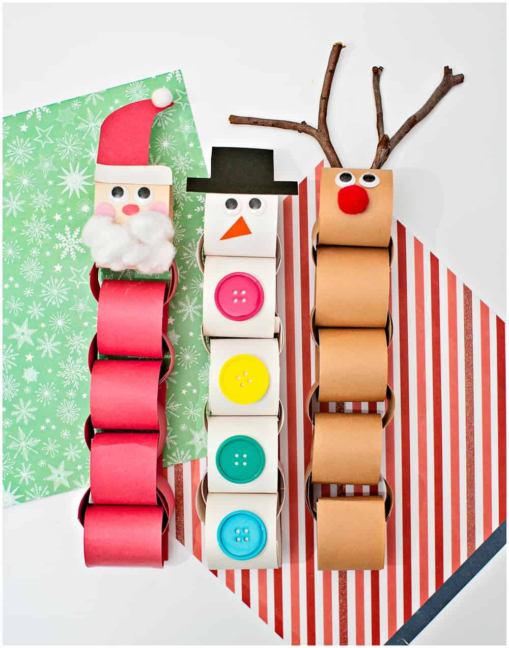 Christmas Paper Chain Garland Craft