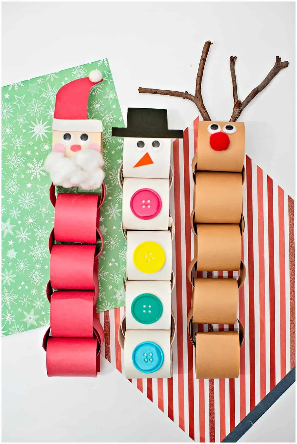 Christmas Paper Chain Garland Craft