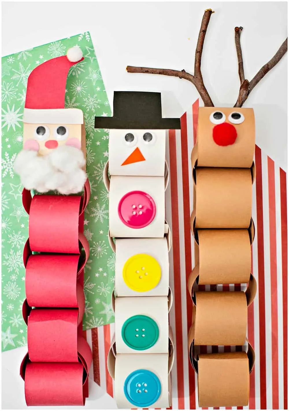 Christmas Paper Chain Garland Craft