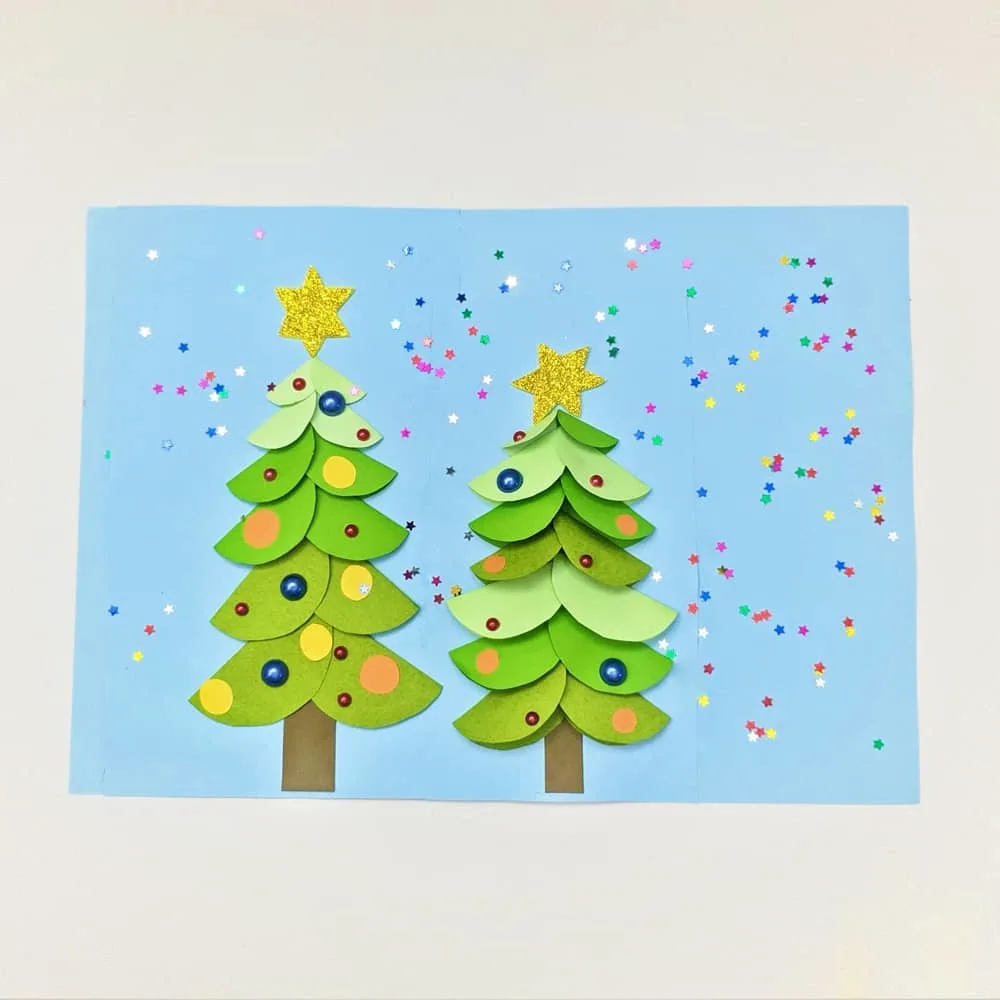 PAPER CHRISTMAS TREE CRAFT