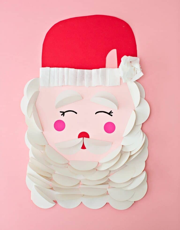 Cute and Easy Paper Santa Craft