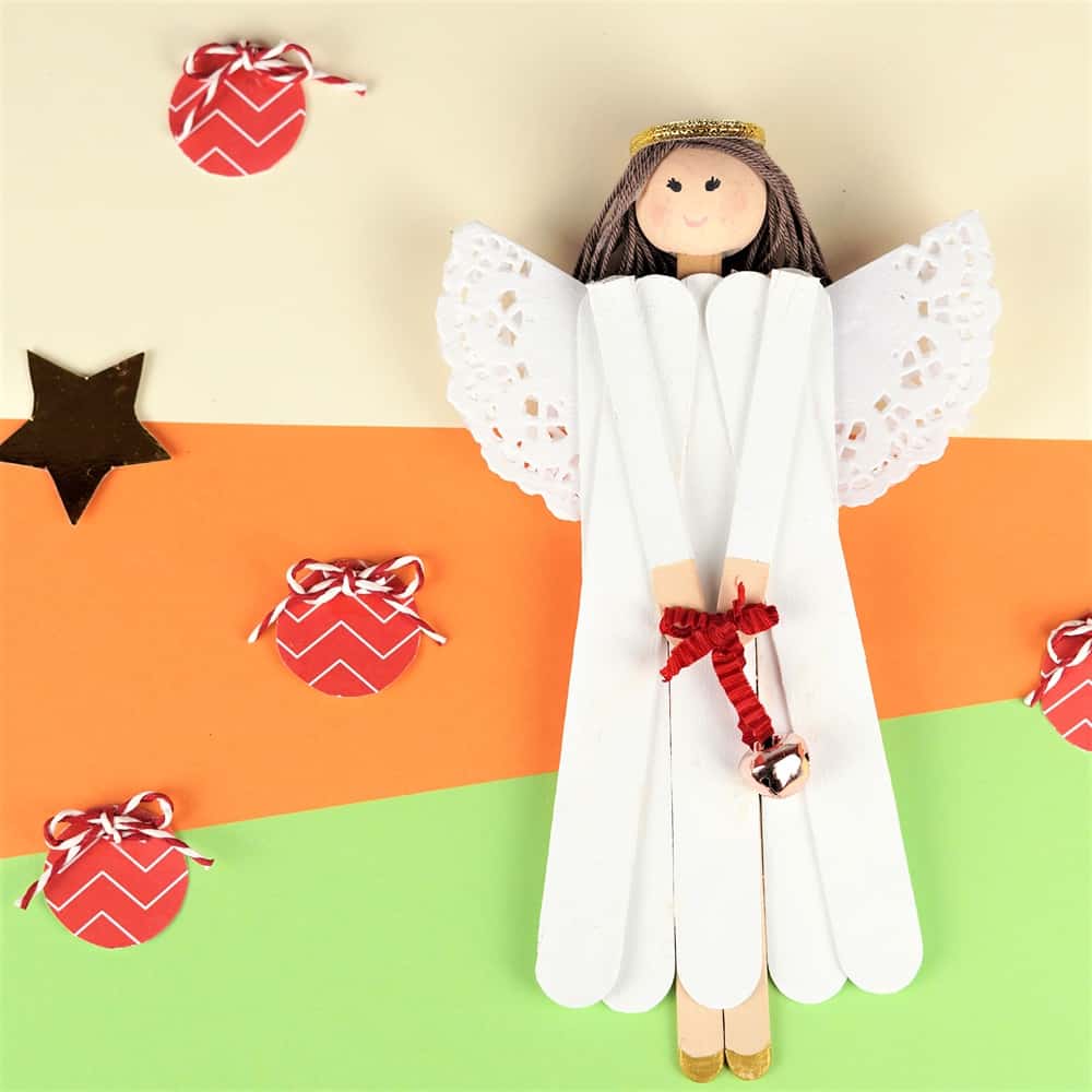Popsicle Stick Angel Christmas Craft
