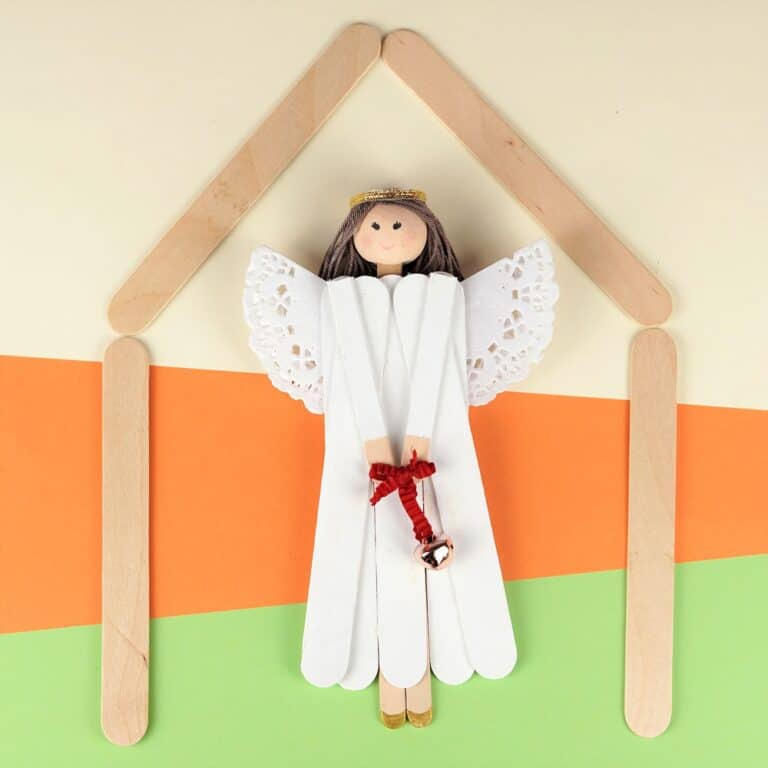 Popsicle Stick Angel Christmas Craft
