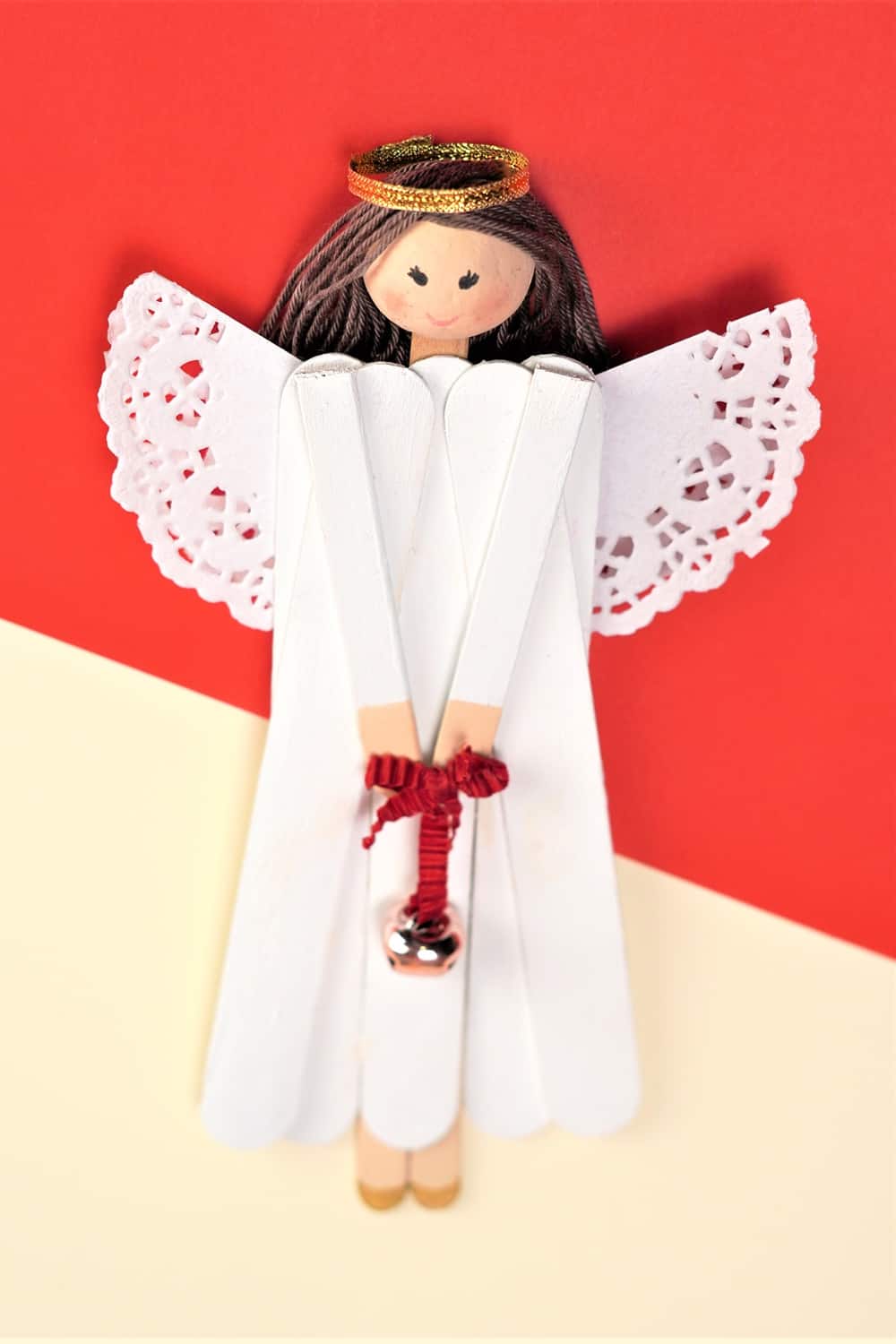 Popsicle Stick Angel Christmas Craft