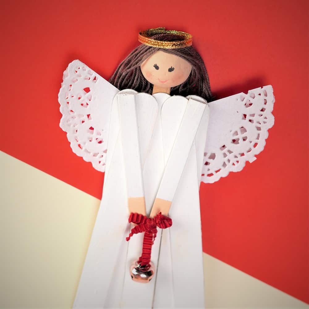 Popsicle Stick Angel Christmas Craft