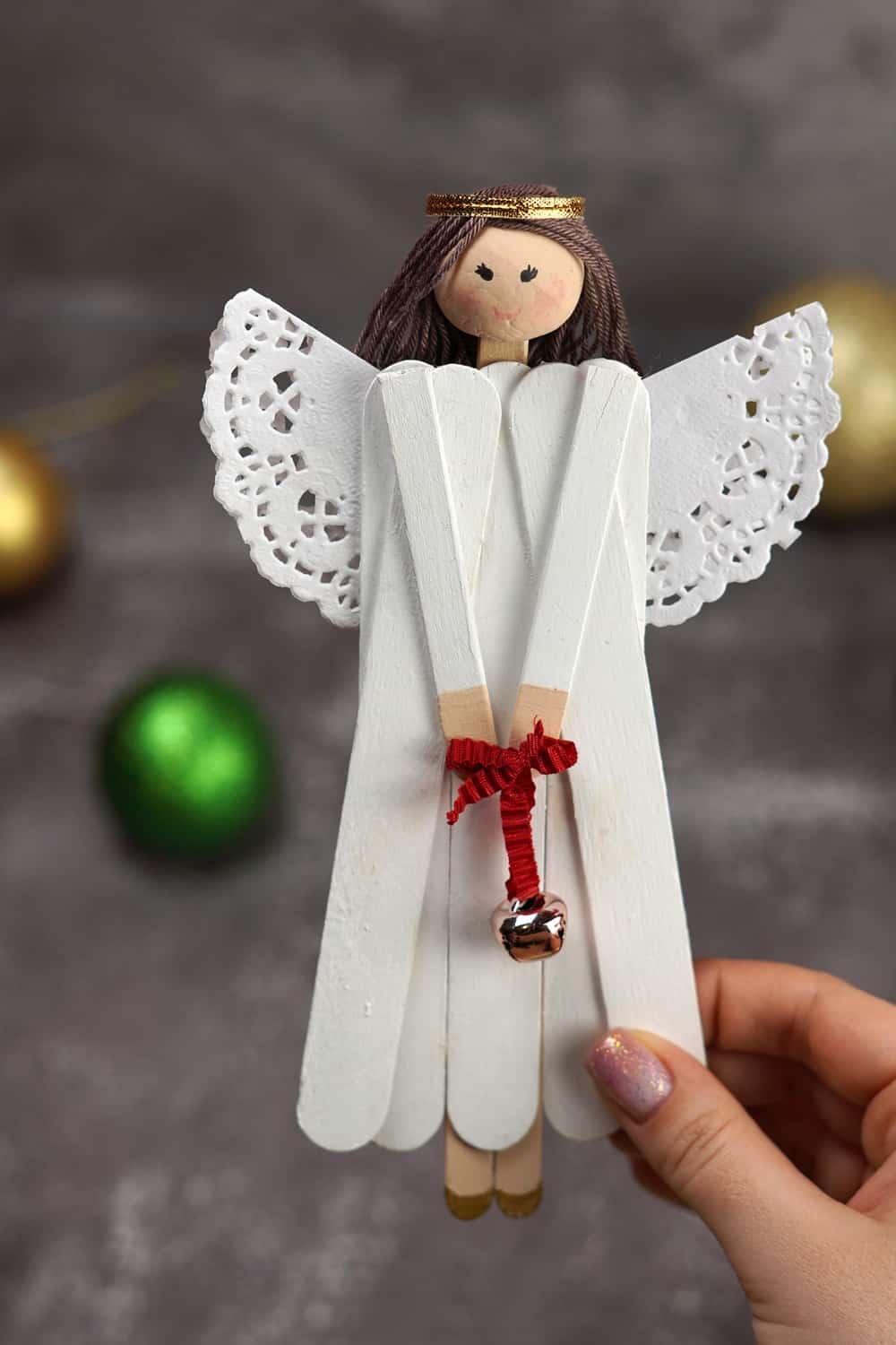 Popsicle Stick Angel Christmas Craft