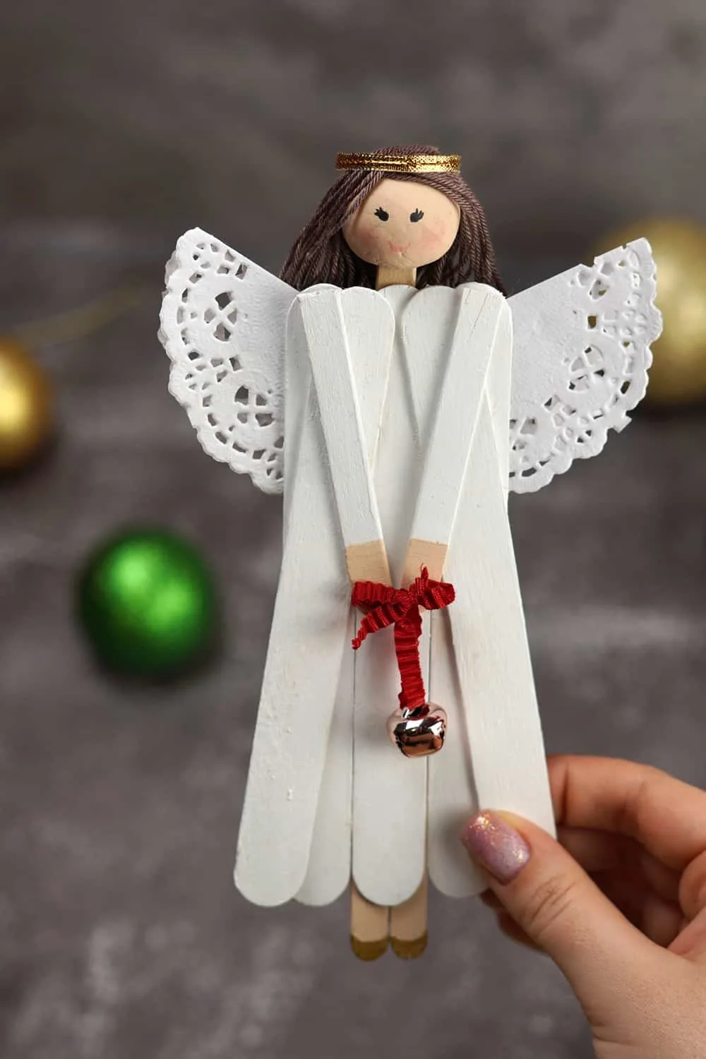 Popsicle Stick Angel Christmas Craft