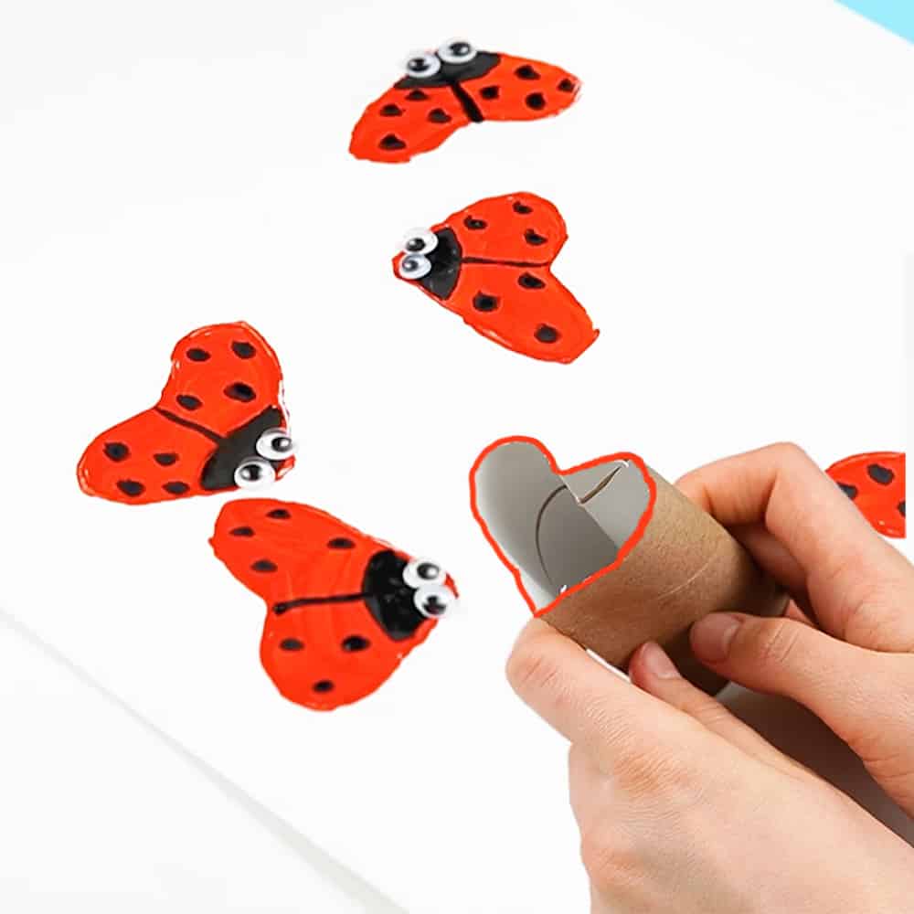 Ladybug Toilet Paper Roll Craft