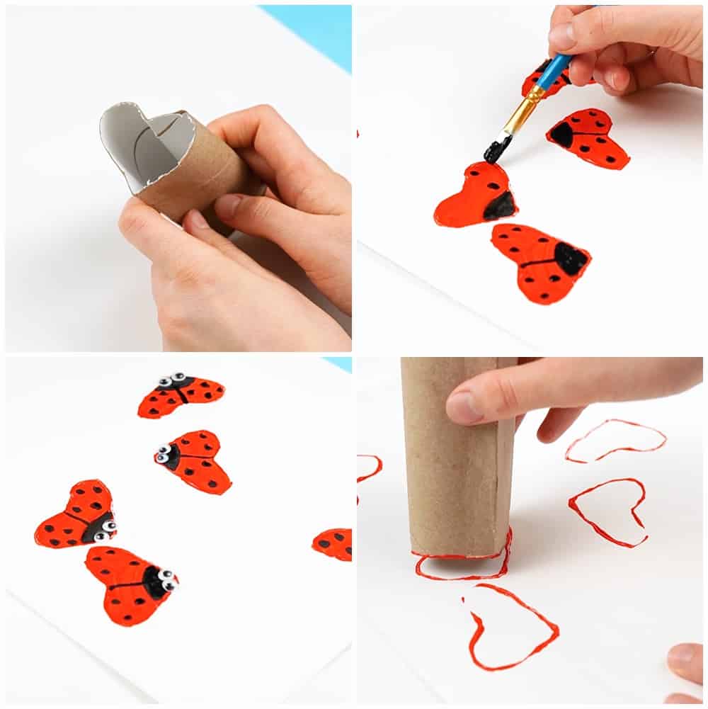 Ladybug Toilet Paper Roll Craft