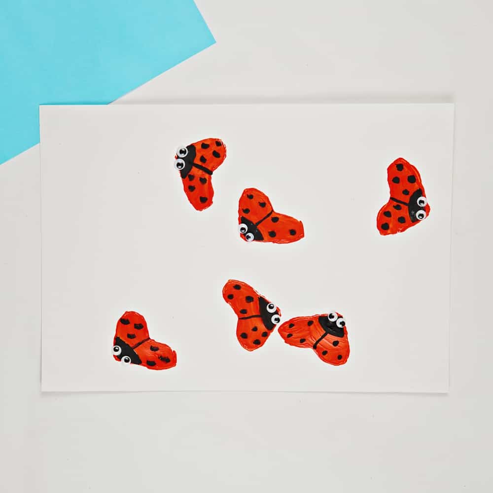 Ladybugs hustle - fun ladybugs race wrapping paper sheets