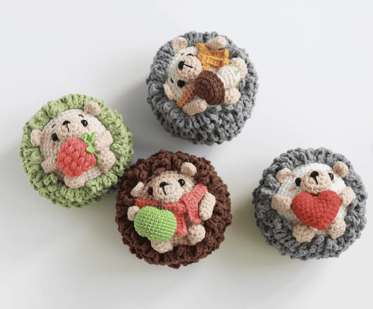crochet hedgehog valentine pattern