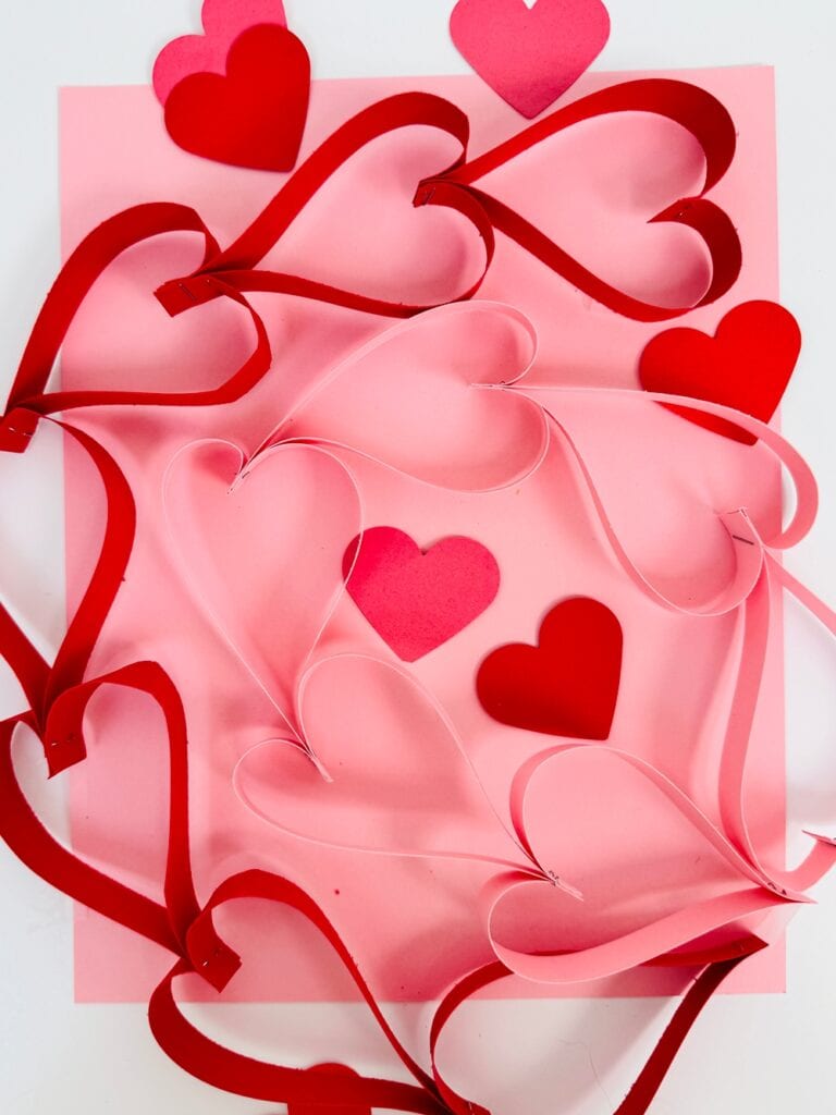 DIY Paper Heart Garland