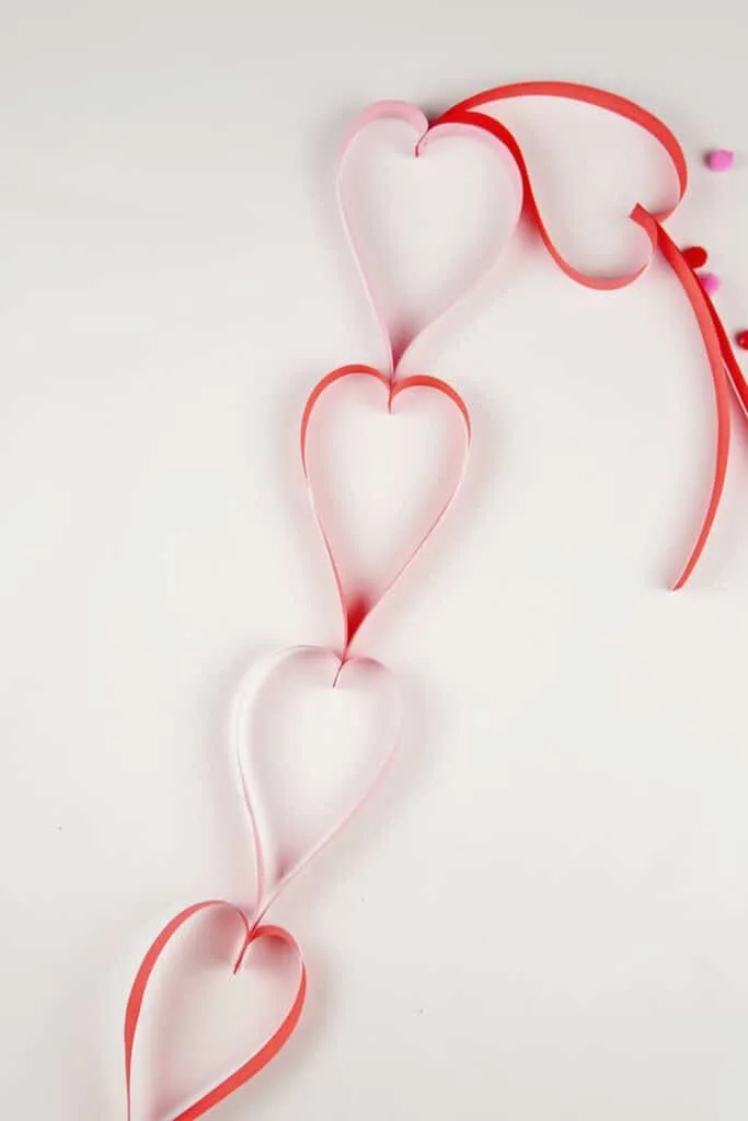 DIY Paper Heart garland